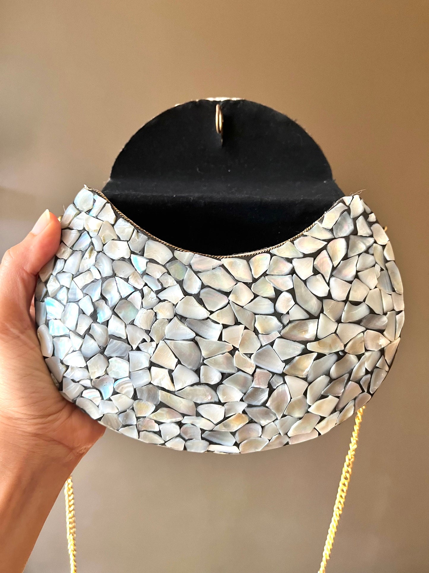 Mosaic Clutch Purse for Her | Metal Clutch | Indian Handmade Sling Bag | Vintage Style Purse | Handmade Clutch | Gift for her, Silver