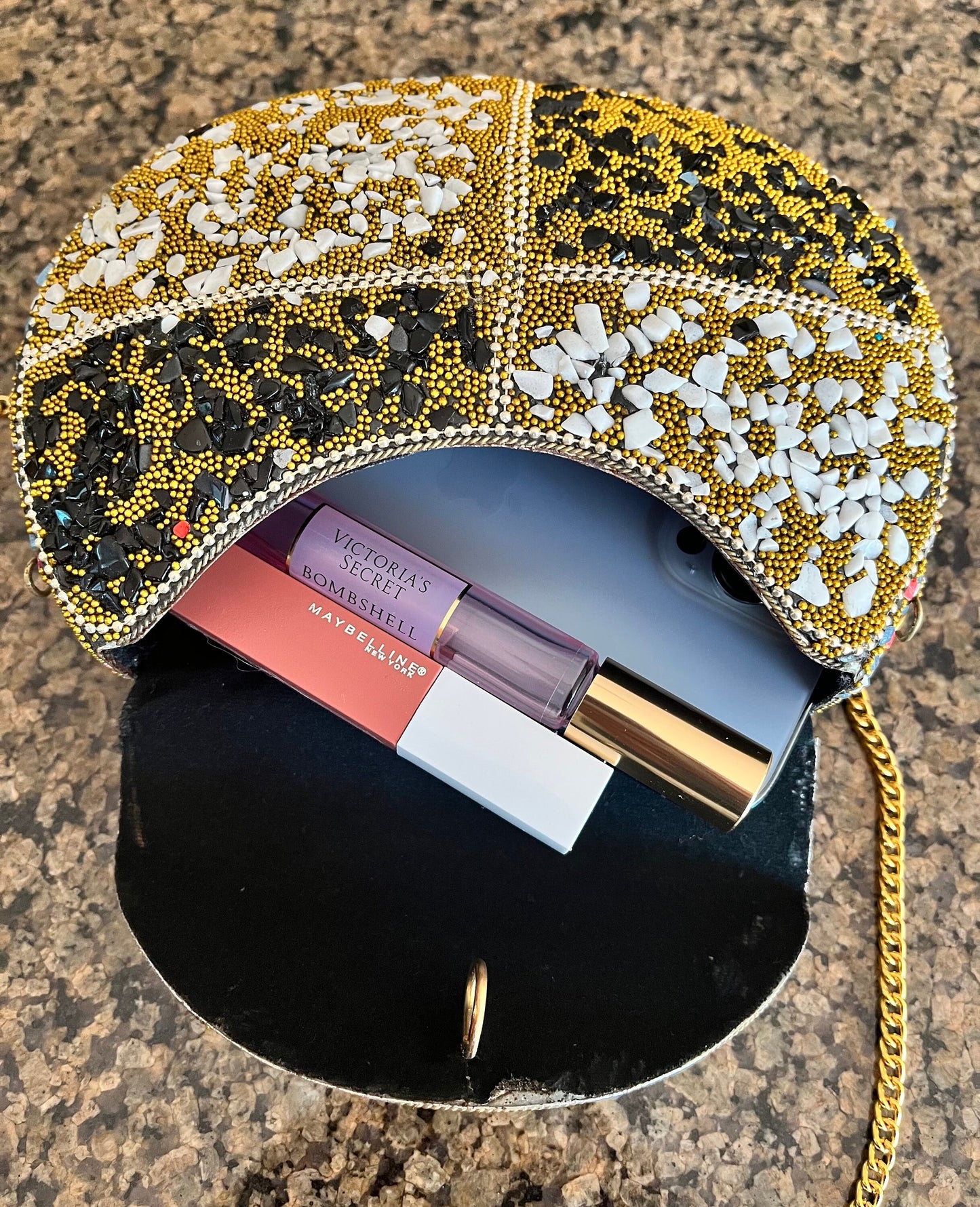 Timeless Elegance: Handmade Mosaic Clutch Purse with Stonework  - Colorful stonework bag | Unique Indian Sling Bag - A Special Gift for Her