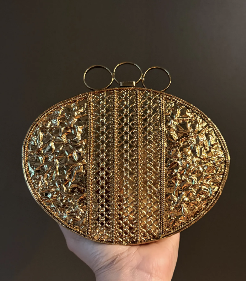 Mother-of-Pearl Seashell Clutch